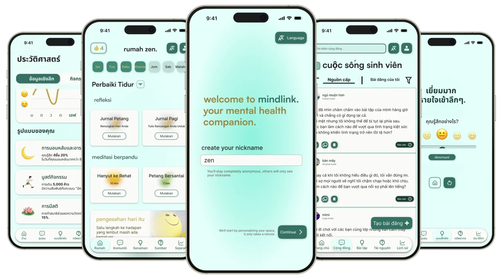 Mental wellness app for SEA